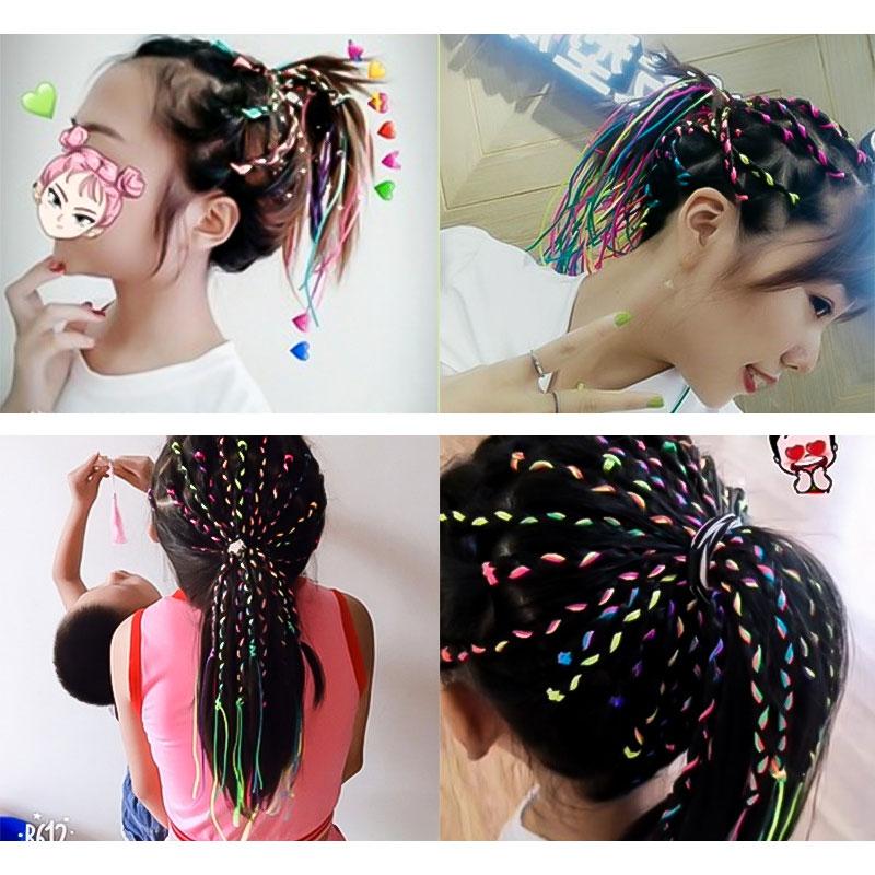 Dây tết tóc bohemian màu sắc