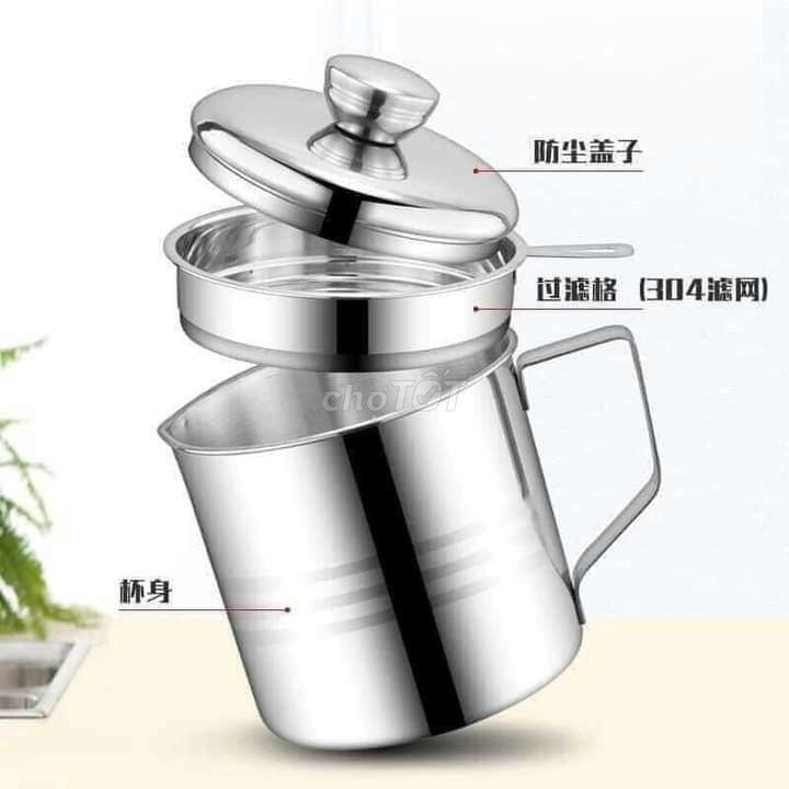 Ca lọc cặn dầu ăn inox 304