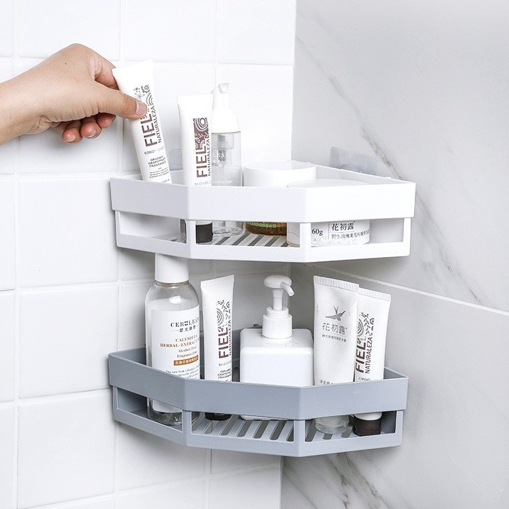Kệ nhựa mini 2 tầng đựng đồ đa năng xinh xắn trang trí bàn học - kệ đựng đồ đa năng mini 2 tầng decro phòng siêu xinh - kệ đa năng xếp tầng gấp gọn tiền ích