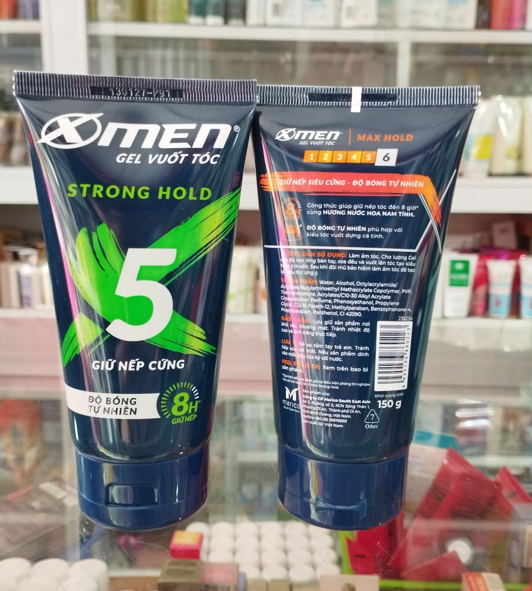 Gel vuốt tóc X-men Super Strong Hold 6/6 150gr - Siêu Cứng Tóc