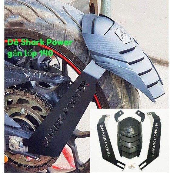 Dè chắn bùn Shark Power gắn Exciter Winner 150 , TFX ... nhiều dòng xe (hàng Thái)