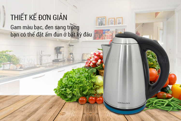 Ấm Đun Siêu Tốc Lock&Lock EJK148SLV (1.8L) - Hàng chính hãng