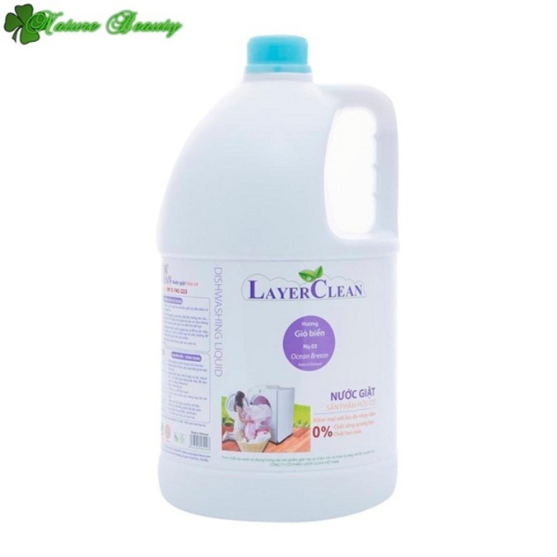 Nước giặt hữu cơ Layer Clean hương gió biển 5L