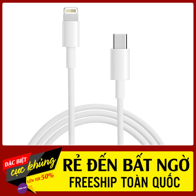 Dây cáp sạc pd 18w, 20w sạc nhanh cho điện thoại iphone 8 / x / xs / xr / 11 pro max / 12 pro max