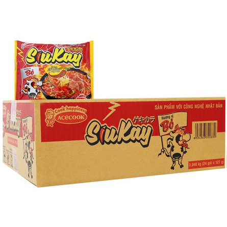 Mì SiuKay 7 Cấp Độ (Gói 128G) - Bò