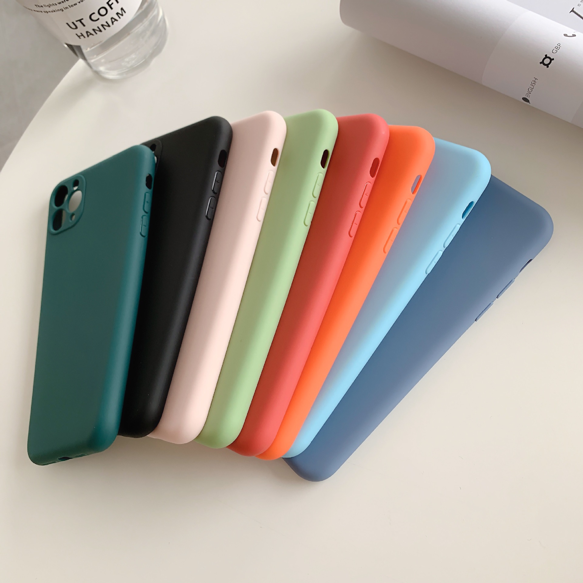 Ốp iphone dẻo màu trơn (đủ màu) 6plus/6splus/7plus/8plus/X/Xs/Xsmax/11/11promax
