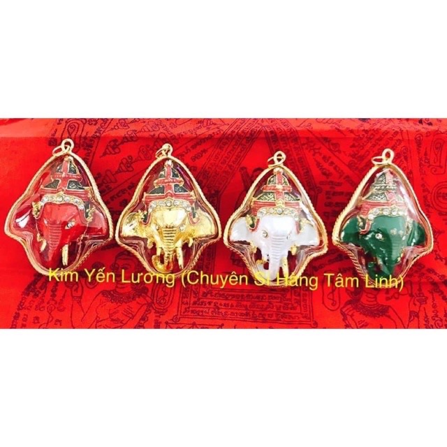 Mặt Amulet Ganesha ( thần voi ) Chùa Wattraimit Thái Lan