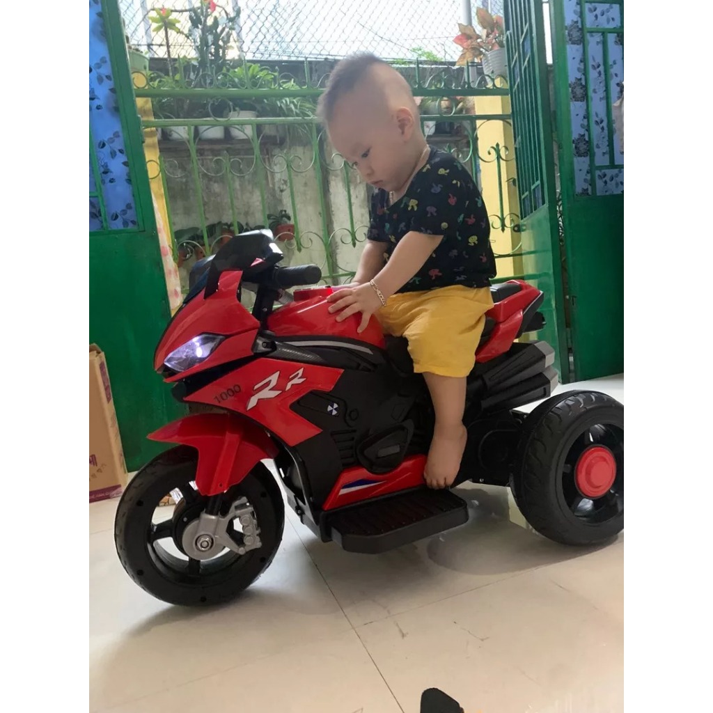 [giá rẻ] XE MÁY ĐIỆN TRẺ EM KIỂU DÁNG THỂ THAO - có  nhạc, đèn