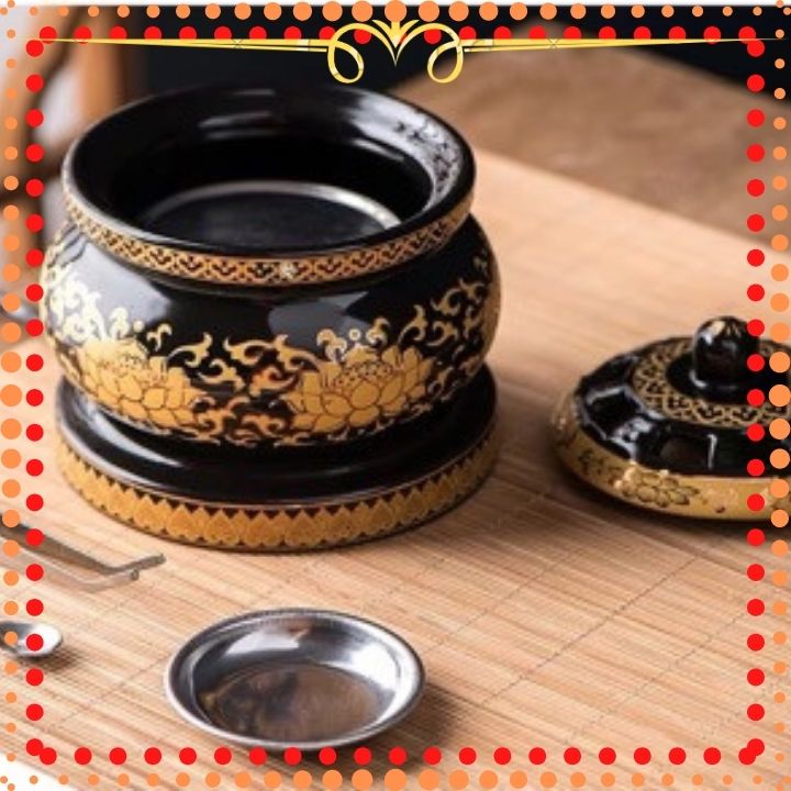 Large size electric burner incense burner with timer for incense burner