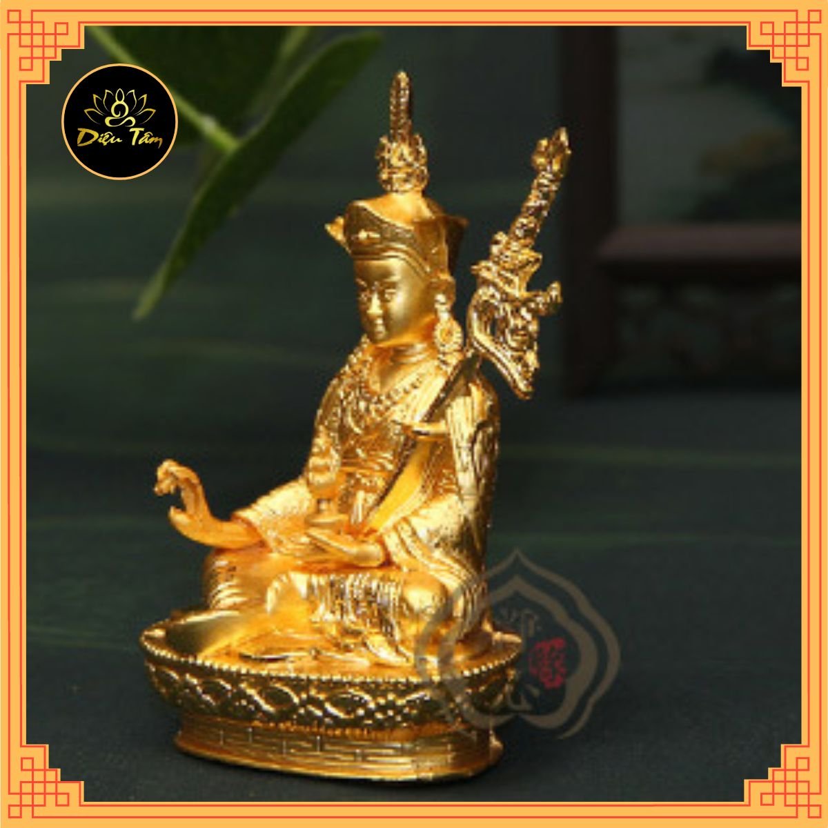 Tượng Liên Hoa Sinh - Tượng Phật Mật Tông đồ thờ cúng Diệu Tâm
