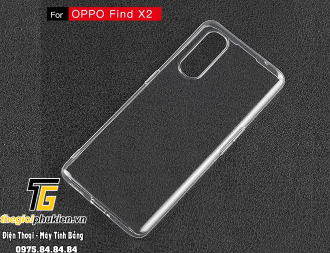 Ốp lưng OPPO Find X2 silicon dẻo trong suốt