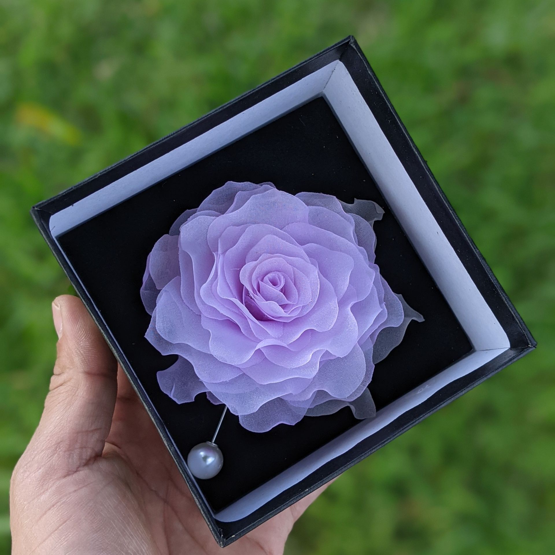 [ Hàng Thiết Kế ] Hoa cài áo váy handmade vải voan cao cấp