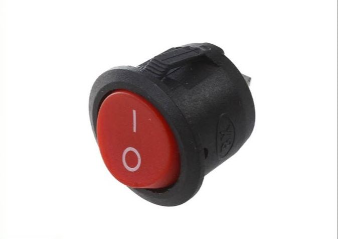Linh kiện 10 công tắc tròn 15mm 2 chân kcd1 2 chế độ 3a 250v
