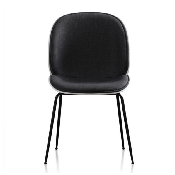 Ghế cafe nhựa bọc nệm chân sắt Beetle PP50