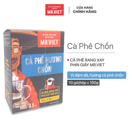 30 HỘP Cà phê phin giấy-  cà phê hương Chồn ( Chon coffee -ground coffee drip bag)100gr