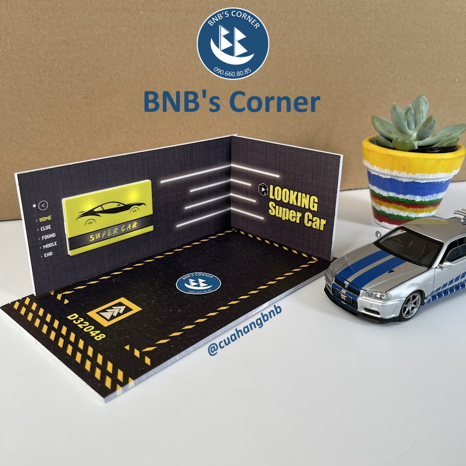 [BNB's Corner] Mô hình gara xe hơi tỉ lệ 1:32 bằng formex