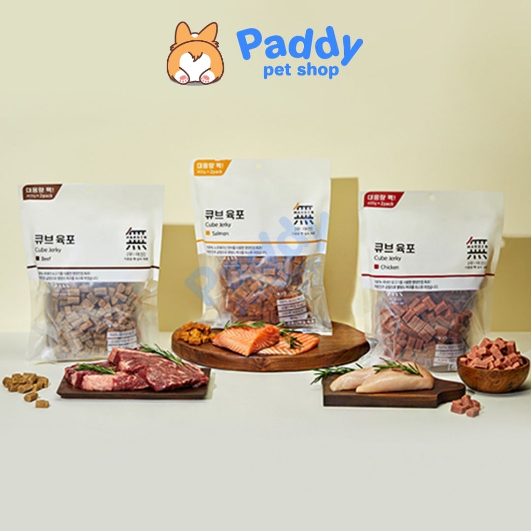 Bánh Thưởng Cho Chó Viên Thịt Bowwow Cube Jerky