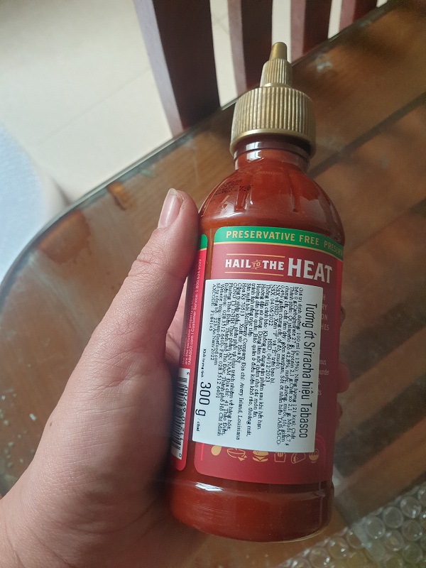 Tương ớt Sriracha hiệu Tabasco 256ml nhập khẩu Mỹ
