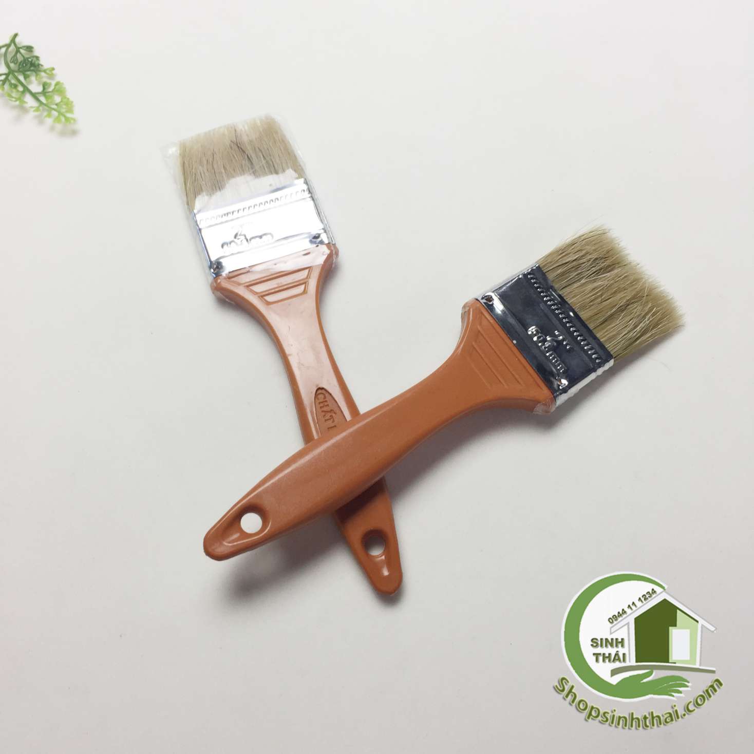 [HCM]Cây cọ quét sơn - chổi quét sơn lông vàng 2 phân