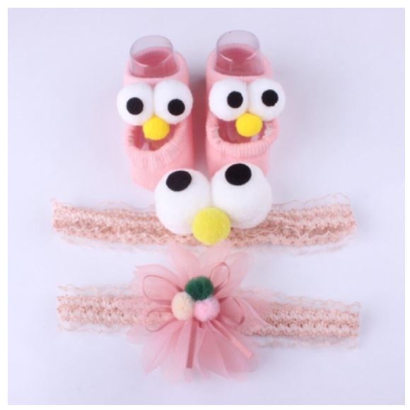 [HCM]Set 2 băng đô kèm tất cho bé