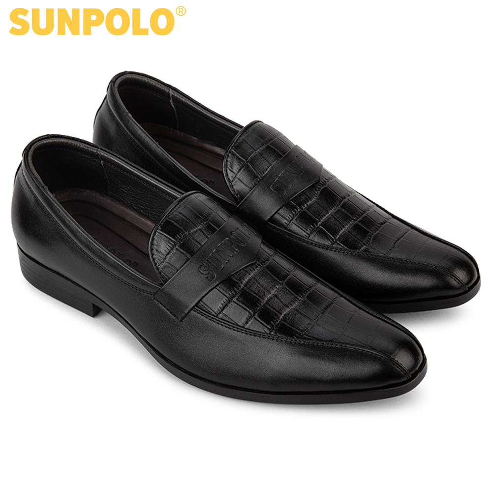 Men leather formal shoes SPH217 (black)