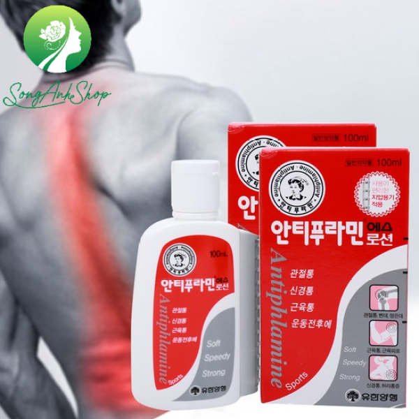 Dầu nóng xoa bóp Hàn Quốc Antiphlamine 100ml có con lăn massage cao cấp