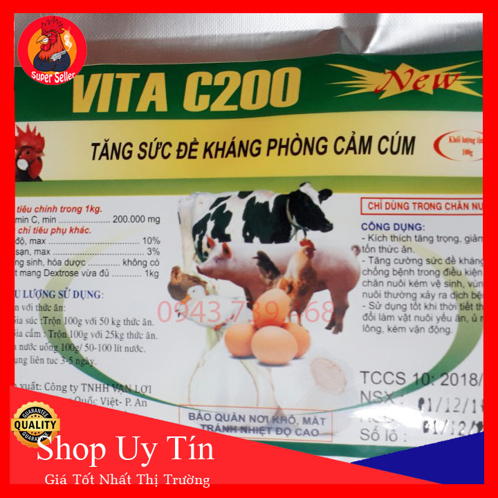 Vitamin C Tỏi-Cho Gà Con Uống Ngừa Và Bệnh Ủ Rủ Hen Khẹc-Chết Hàng Loạt