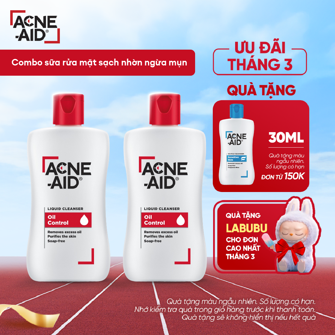 Combo of 2 Bottles of Acne-Aid Liquid Cleanser 100ml