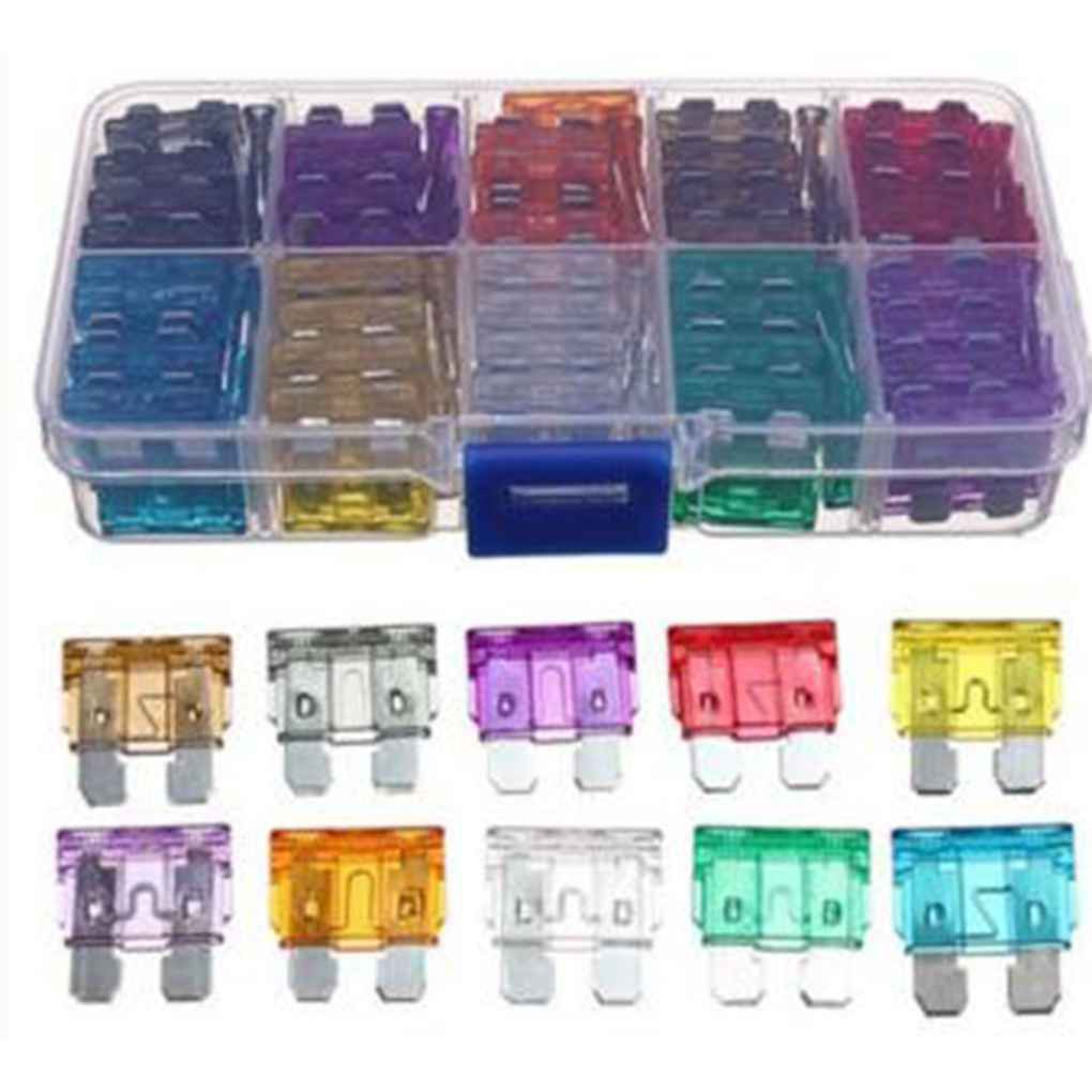 Bộ 100 cầu chì 5a-40a cỡ vừa cho xe hơi