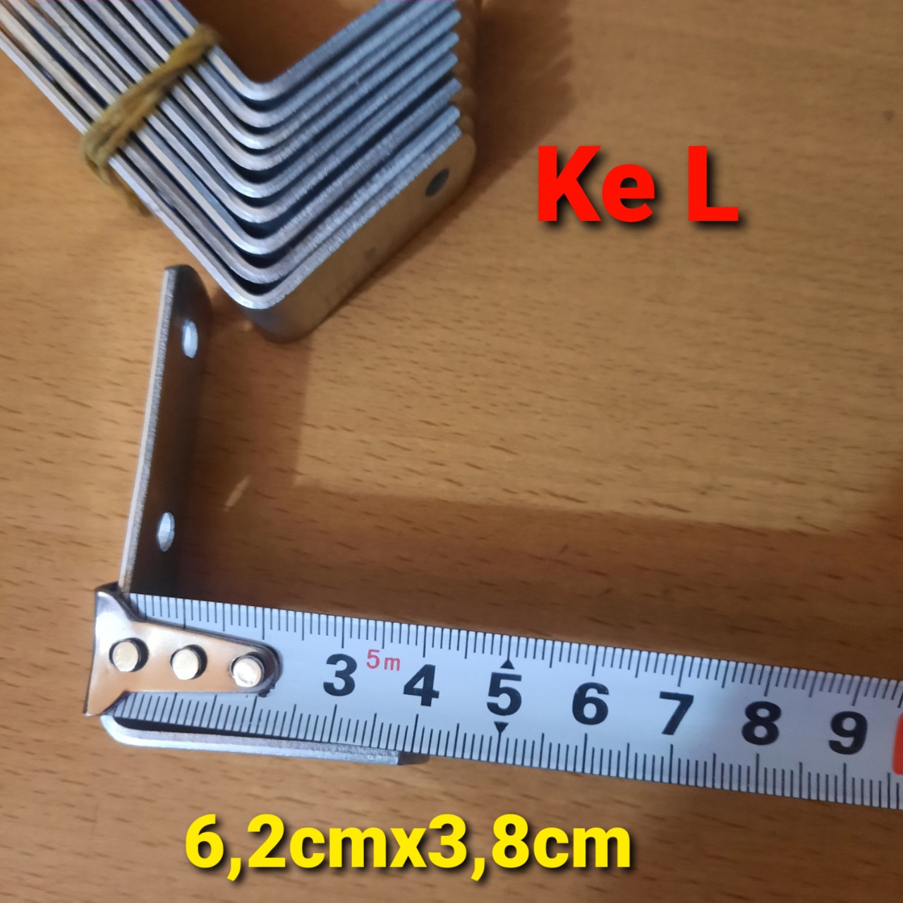 Combo 10 ke góc sắt, ke dẹt, ke chữ L BẢN RỘNG 1,6CM ĐỘ DÀY 2mm