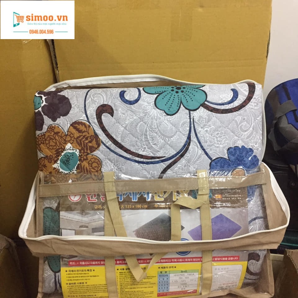 💥 ⚡ SẢN PHẨM CHÍNH HÃNG Chăn đệm điện Hàn Quốc cao cấp loại to 135cmx180cm chất liệu cotton 💥 ⚡