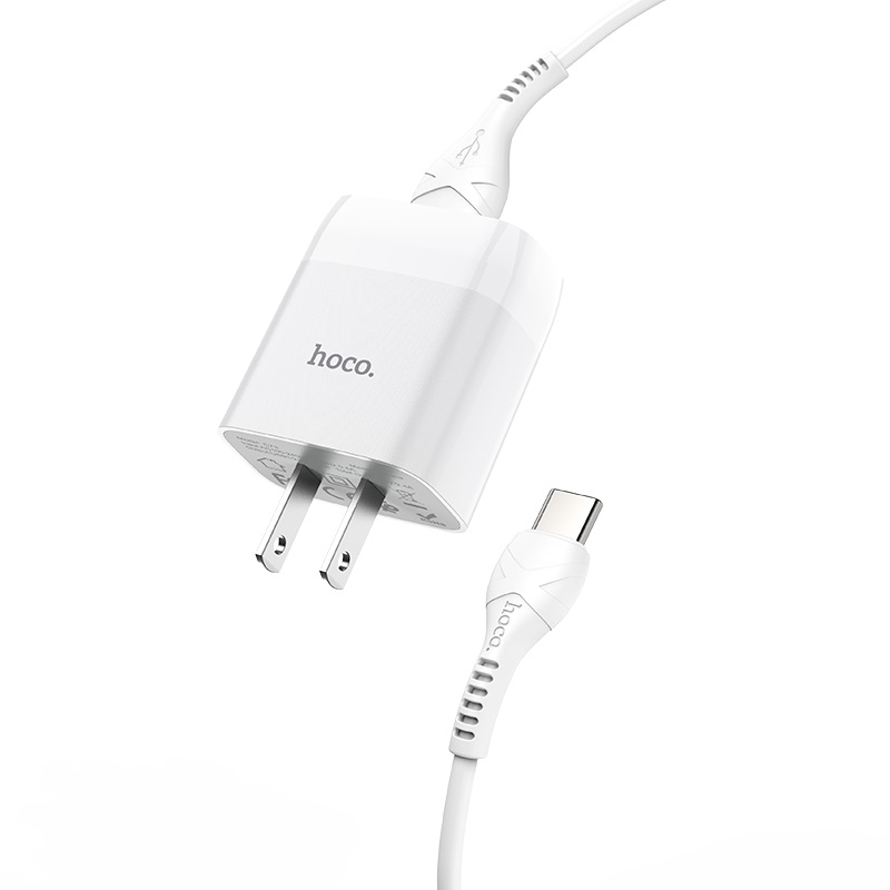 [HCM]Bộ Sạc Dual USB Hoco C73 Type-C 2.4A - Bộ Cốc Cáp Sạc - Cho Android - BH 12 Tháng