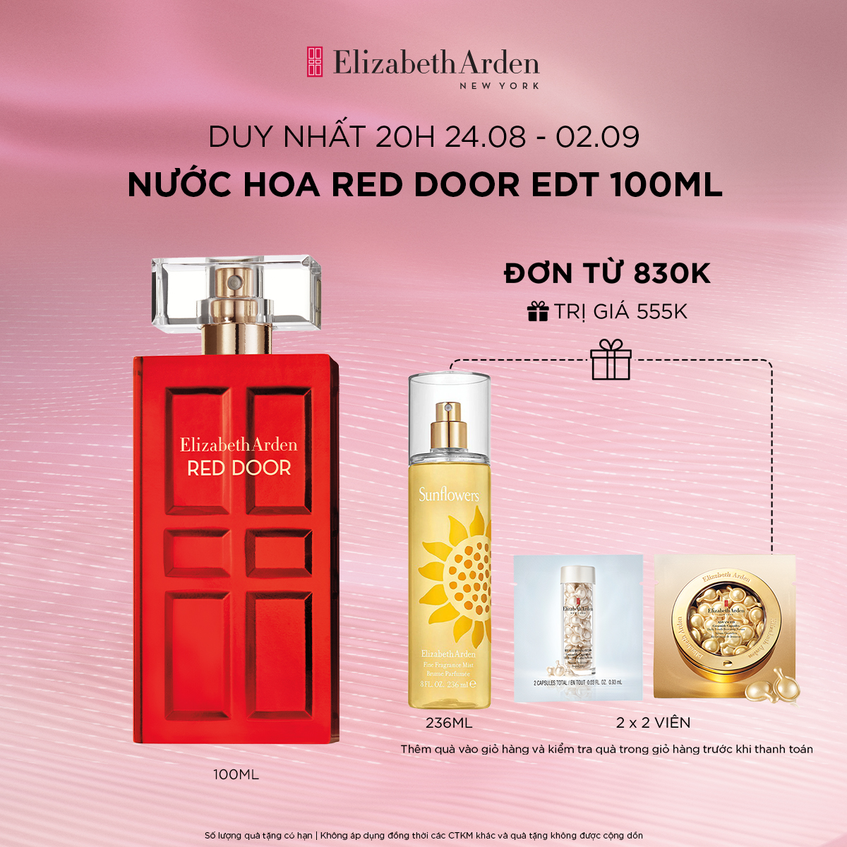 Nước hoa nữ elizabeth arden red door edt 100ml