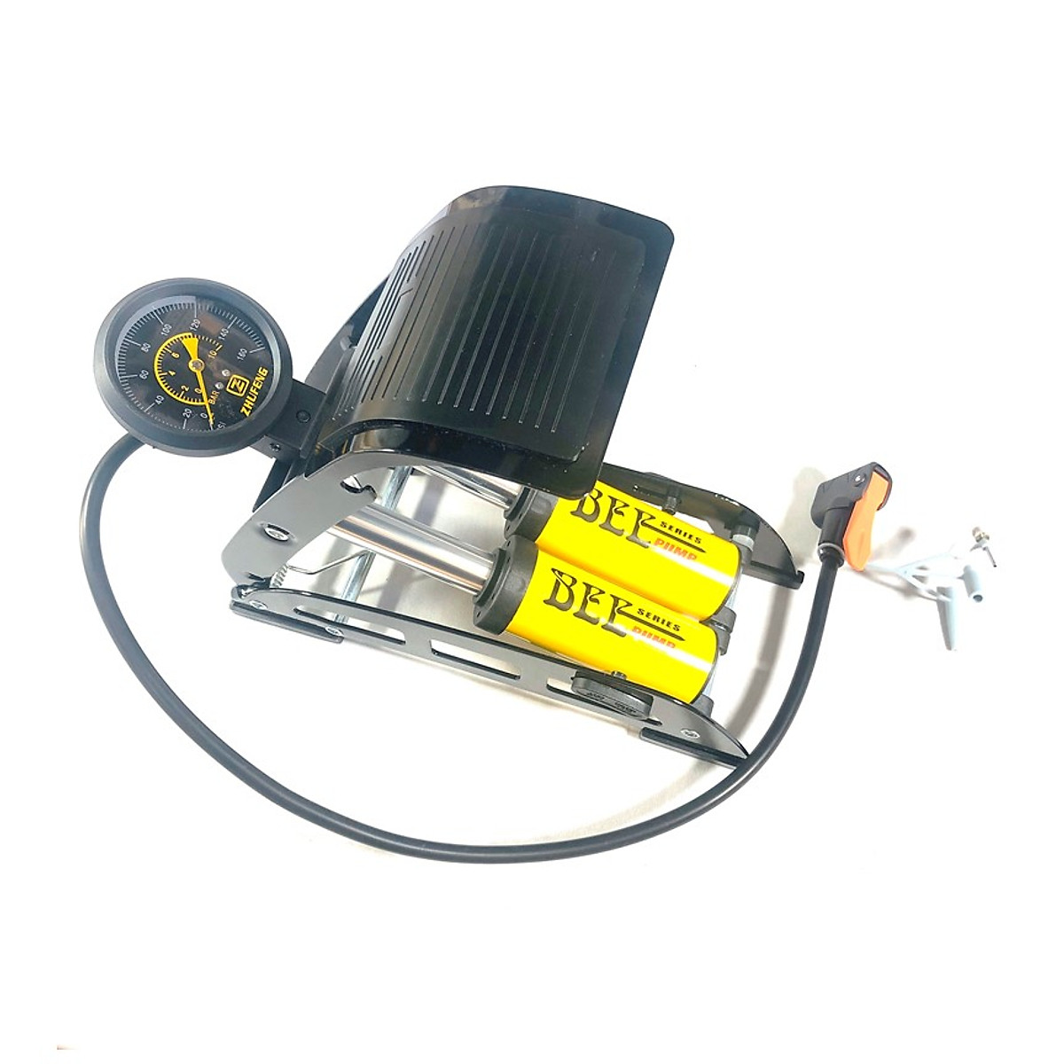 Bơm Xe Ô Tô Xe Máy 2 Ống J44b-01 Bee