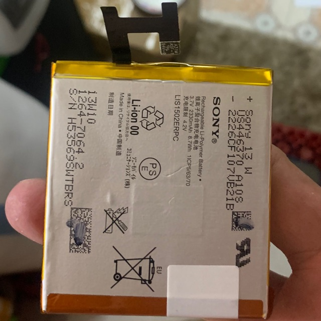 Pin sony xperia z l36h c6603 c6602 c2305 s39h m2 s50h d2302 e3 d2202 bảo hành đổi mới