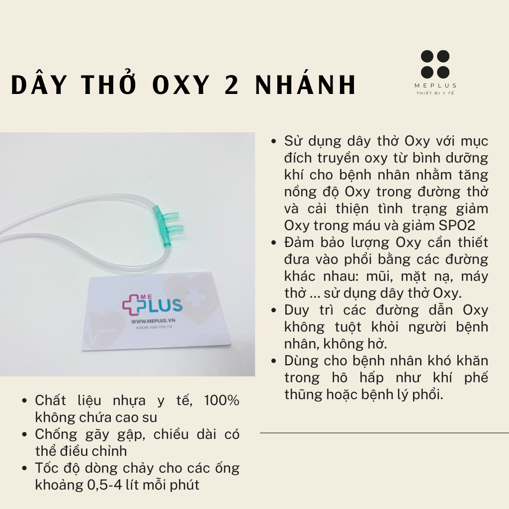 Dây thở oxy 2 nhánh