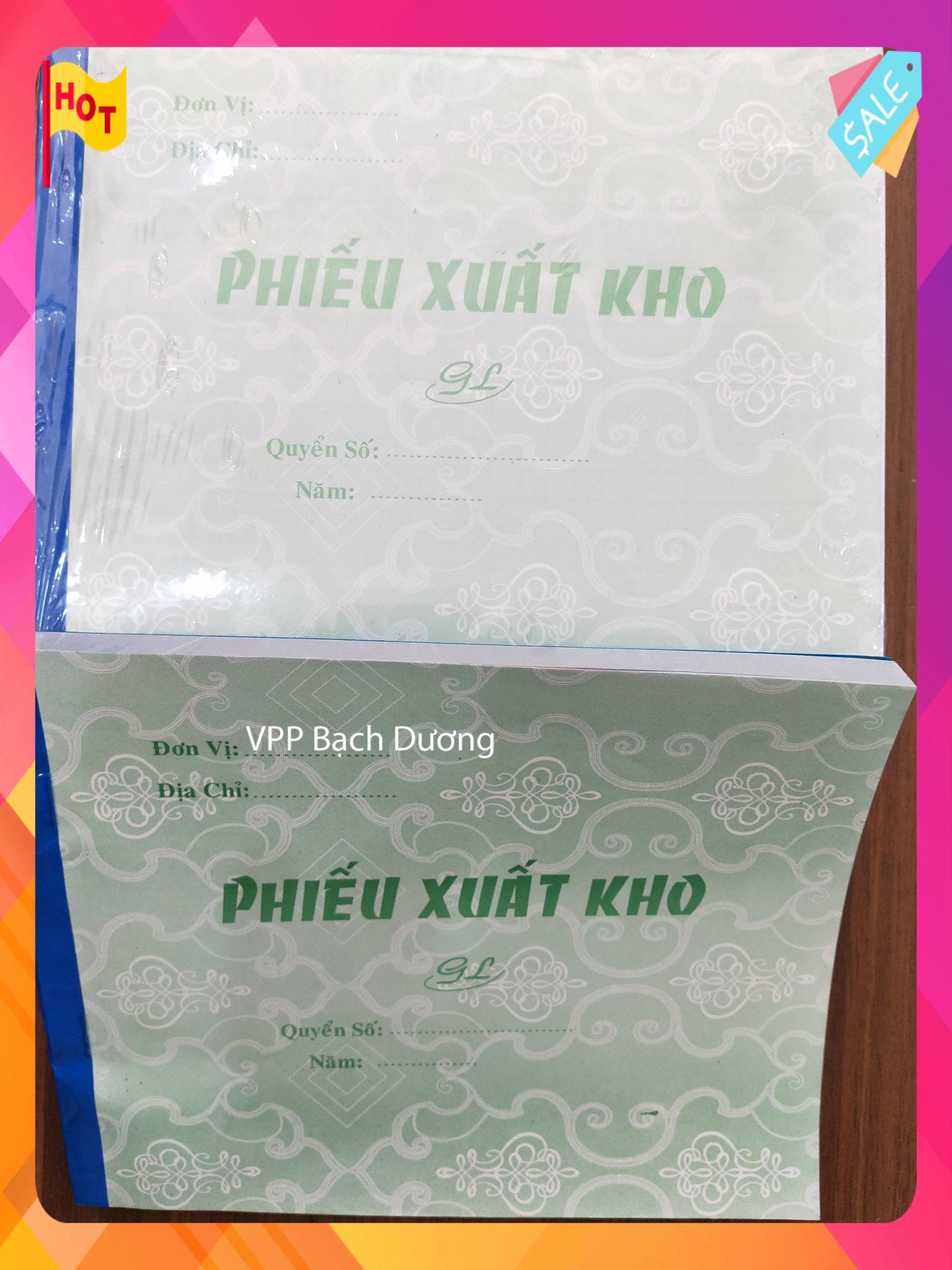 Phiếu Xuất Kho 3 liên cỡ A5 (16cm x 20cm)- Cuốn/150 tờ