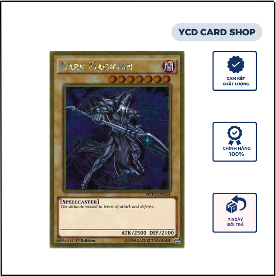 [YCDcardgame] Thẻ bài yugioh chính hãng Dark Magician – Gold Rare
