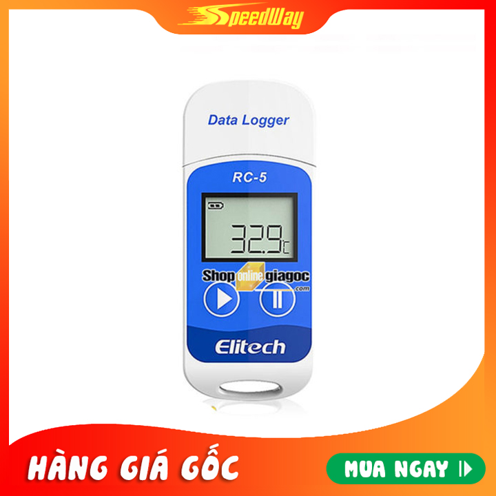 [HCM] Nhiệt Kế Tự Ghi Elitech RC5 (CHƯA GỒM GIẤY HIỆU CHUẨN
