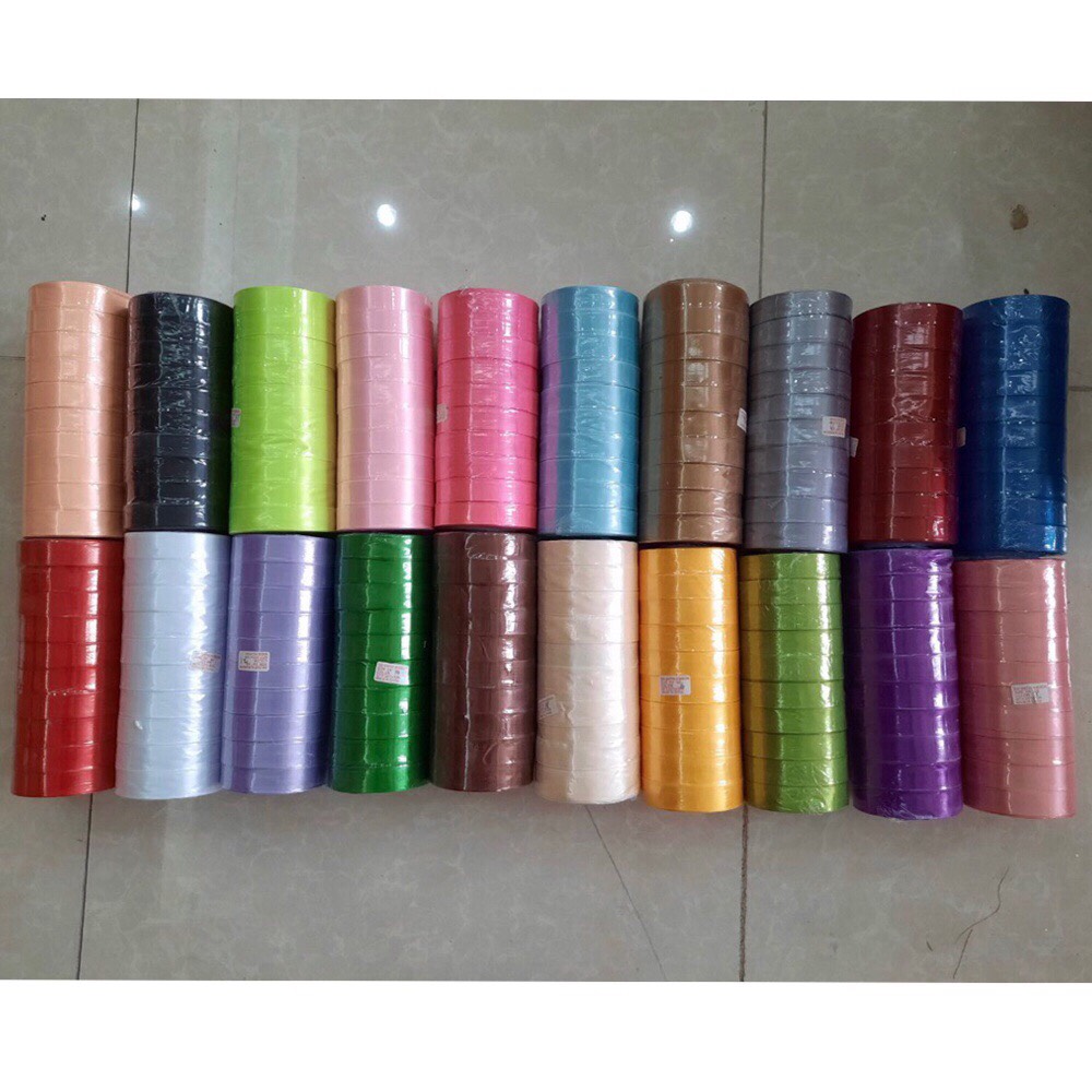 Ruy Băng Lụa Nhiều Màu Bản 2cm - Cuộn 22m