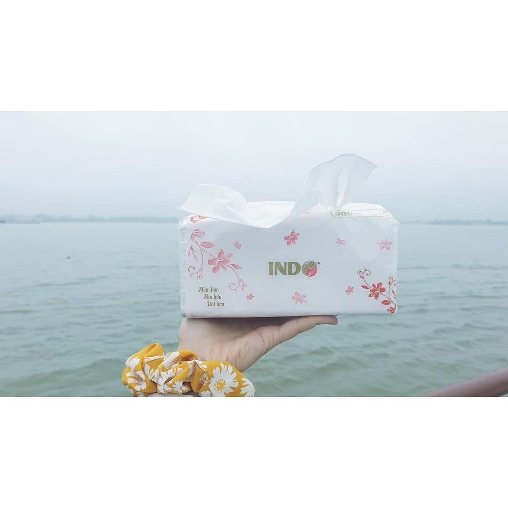 GIẤY ĂN LỤA RÚT CAO CẤP INDO 300 TỜ 2 LỚP