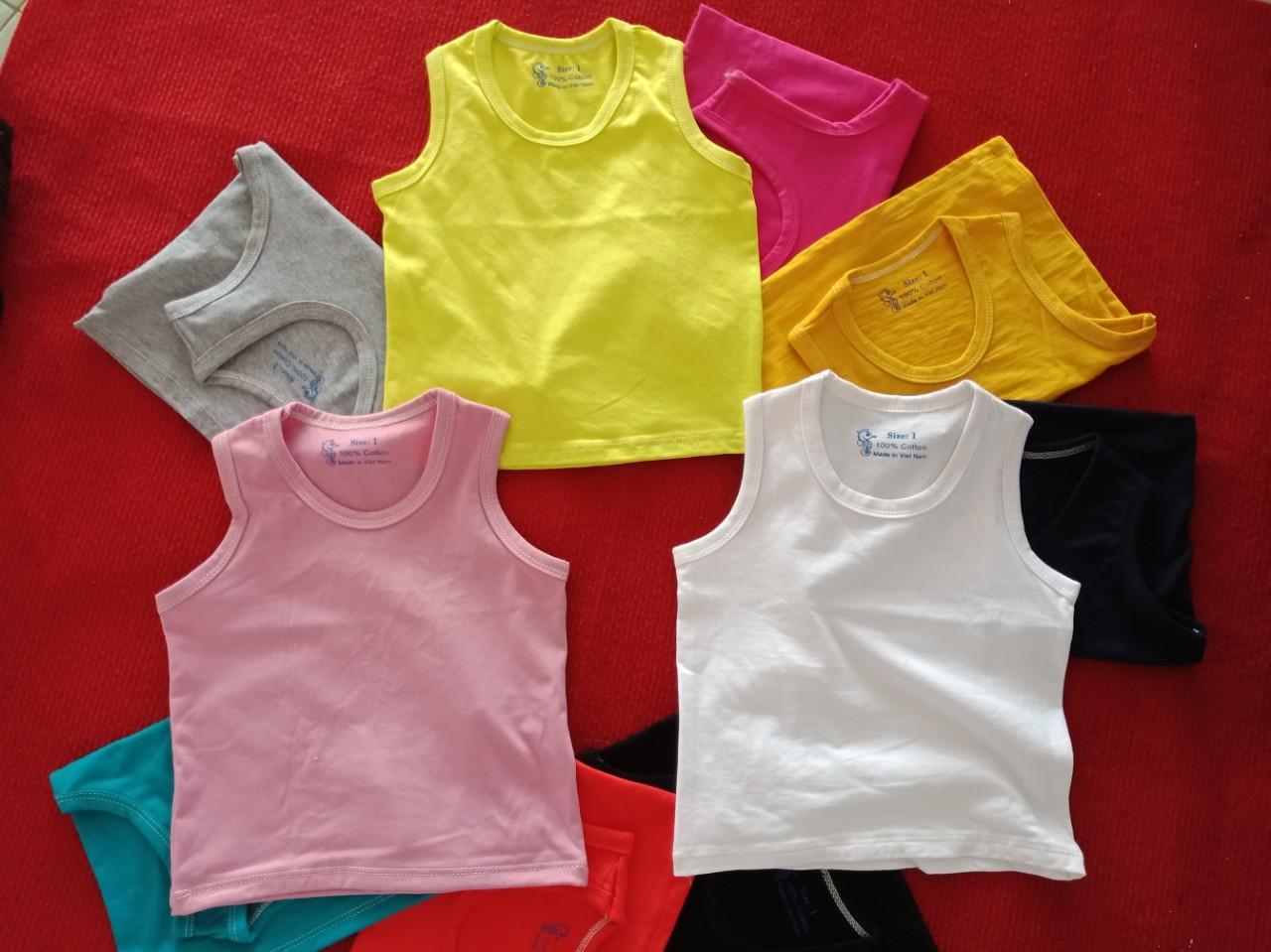 Set 5 Áo thun ba lỗ cho bé gái