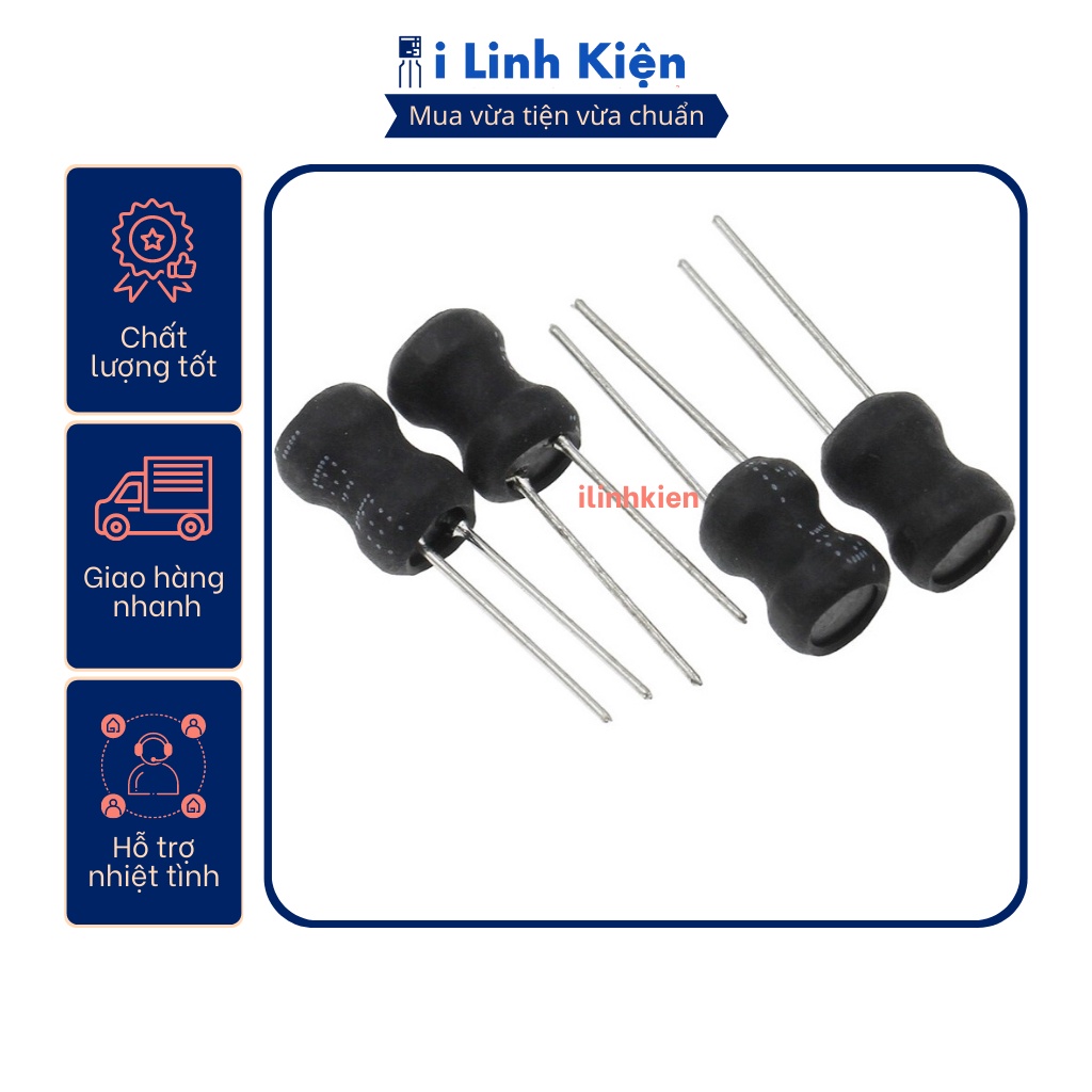 Cuộn Cảm Cắm 0810 từ 3.3uH-10mH 8x10mm