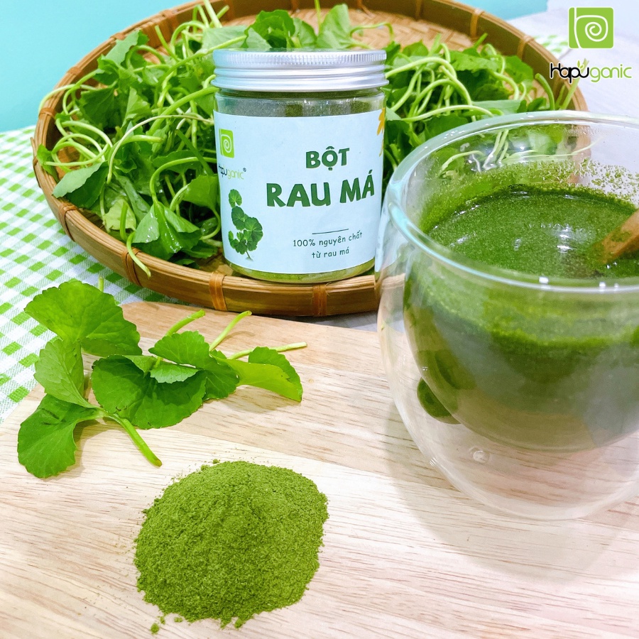 Bột Rau Má Sấy Lạnh Nguyên Chất Đắp Mặt Hapuganic