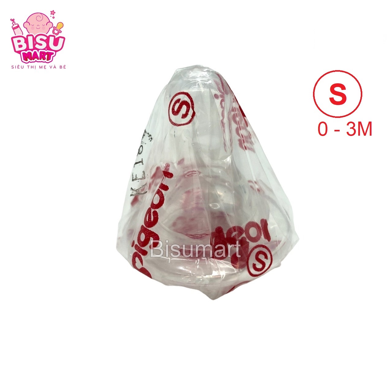 Núm Vú cổ hẹp Silicone Siêu Mềm Pi.geon (Đủ Size)