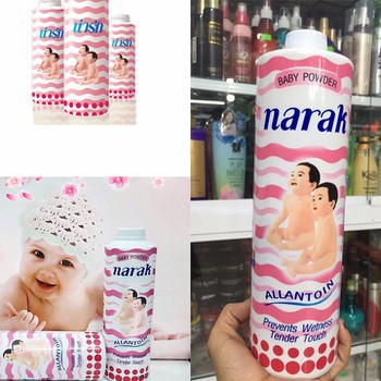 Phấn rôm thơm dịu nhẹ Narak 380g (rôm sẩy trẻ em cả người lớn ) Thái Lan