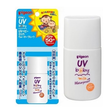 Kem chống nắng cho bé Pigeon UV Baby Milk Waterproof SPF50 + 20g