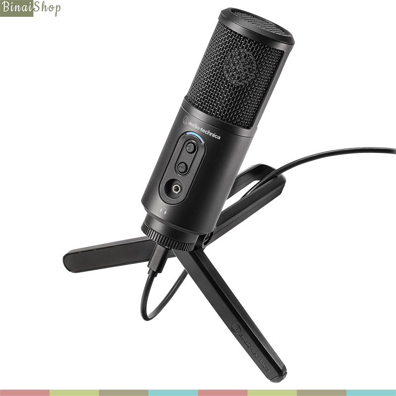 Audio Technica ATR2500X-USB - Micro USB Condenser Cho Streamer, Kết Nối Type-C, Hướng Thu Cardioid, Kiểm Âm Thời Gian Thực