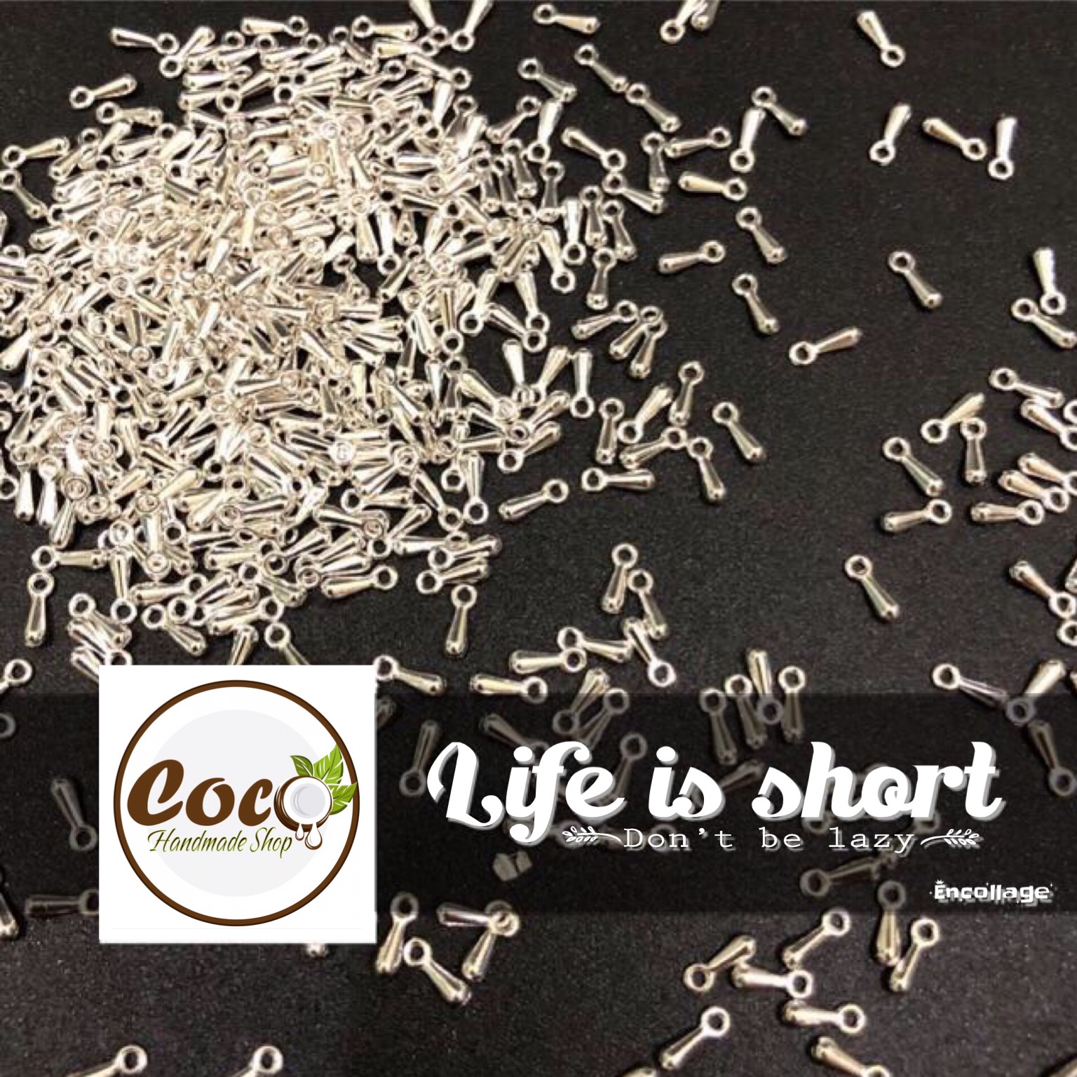 [HCM]Hạt Treo Hình Giọt Nước Làm Trang Sức Handmade
