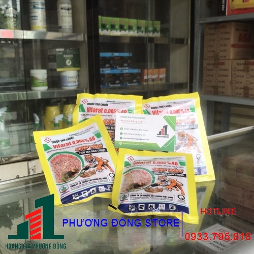 Thuốc diệt chuột dạng lúa Vifarat 0.005%AB (Gói 50g)
